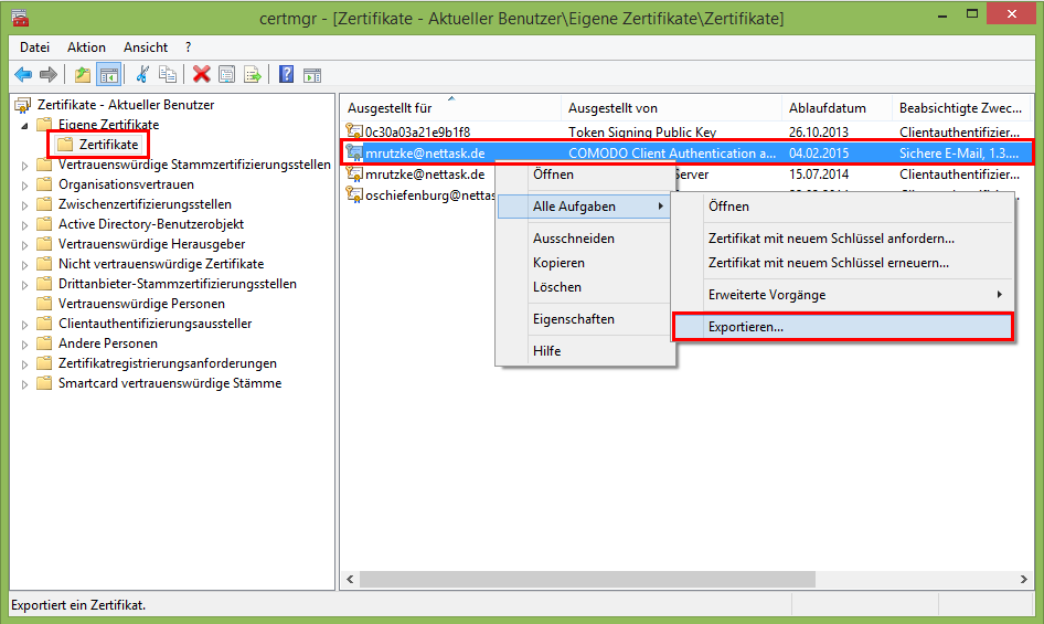Certificate_Export_E-Mail_encoding - certmgr