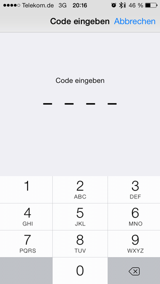 Apple iPhone E-Mail encoding - security code