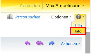 Outlook Web App - Postfachinformationen