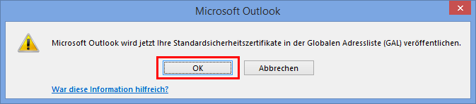 Outlook 2013 E-Mail encryption - Trust Center