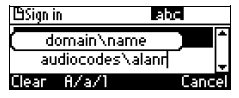 Audiocodes 420HD IP-Phone Sign-in Step:2