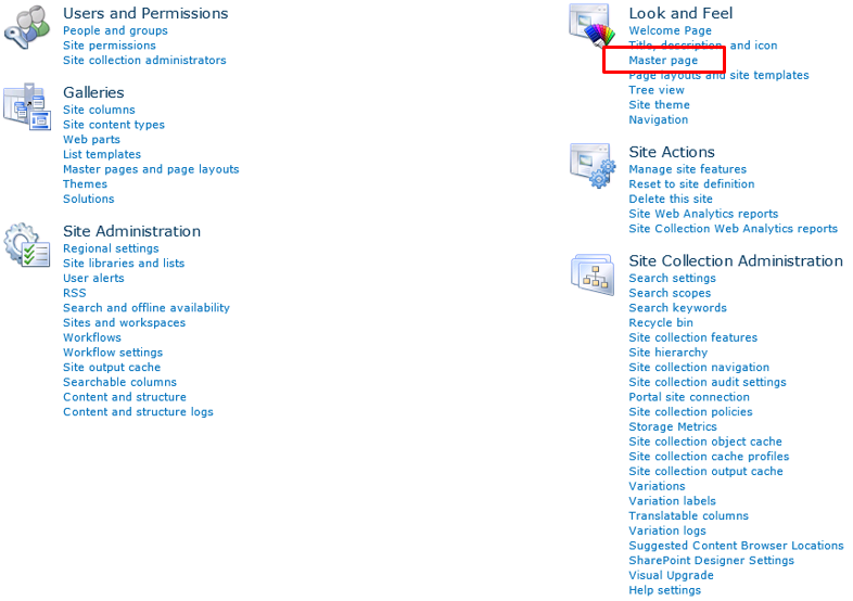 SharePoint Breadcrumb Navigation Solution - Set Default Master Page