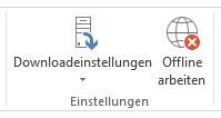 Outlook 2013 Offlinemodus aktiv