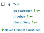 SharePoint 2010 Erstellen der Behälterbezeichnungen in der Kanban Liste KanbanStatus