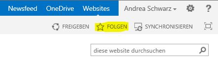 SharePoint Bibliothek folgen