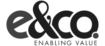 e&Co. Logo schwarz-weiß